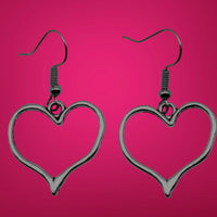 Hollow Heart Dangle Earrings Approximately