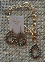 
              Black Diamond Crystal Earrings or Necklace
            