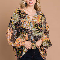 Mix and Match Bubble Sleeve Top