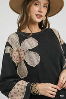 
              Ash French Terry Patchwork Pullover
            