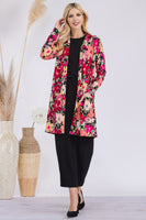 
              Floral Long Sleeve Cardigan
            