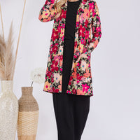 Floral Long Sleeve Cardigan