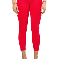 Magic High Waisted Skinny Pants-Red