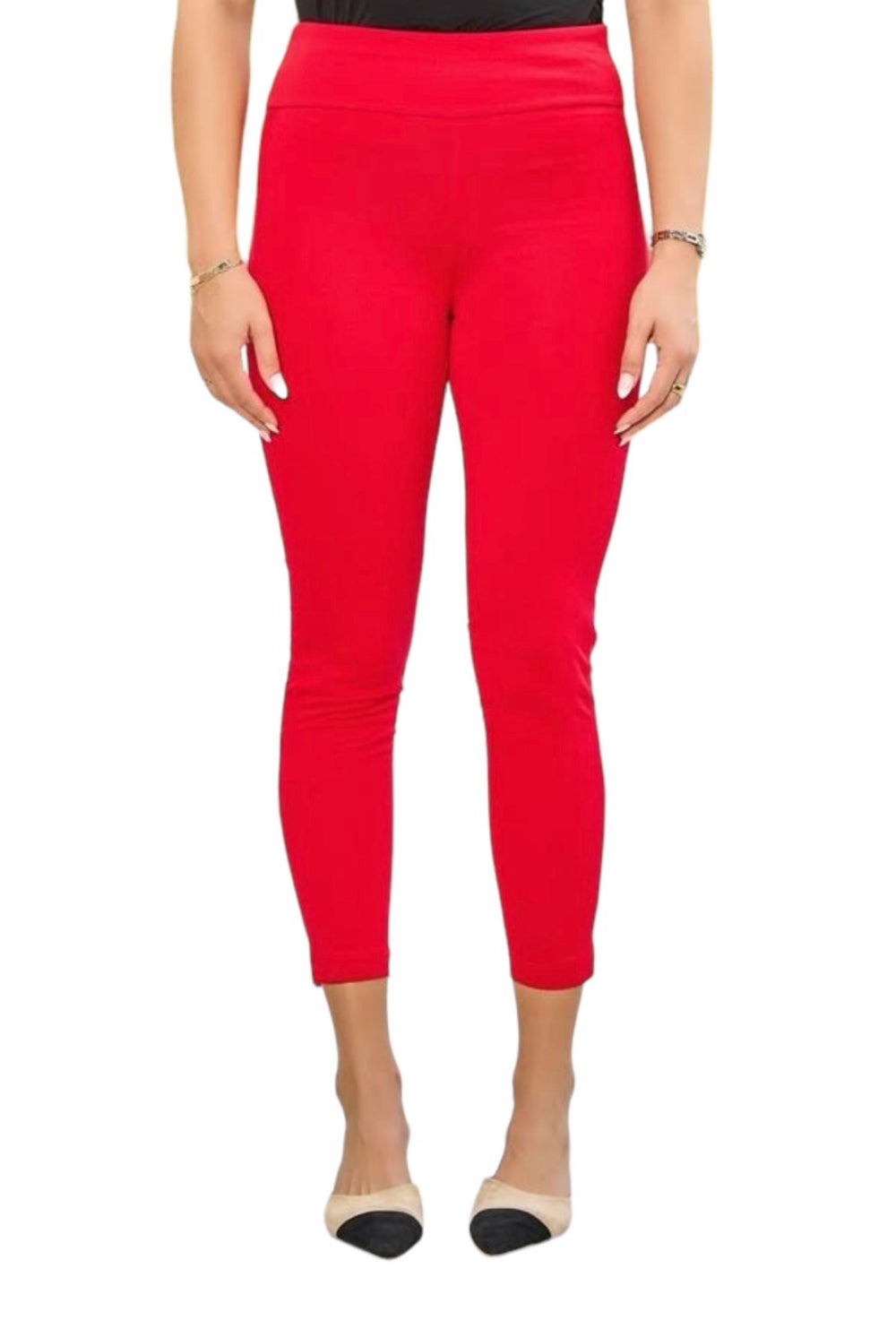 Magic High Waisted Skinny Pants-Red