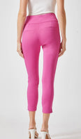 
              Magic High Waisted Skinny Capri-Hot Pink
            