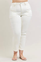 
              Judy Blue High Waist Aurora Weekender-White
            