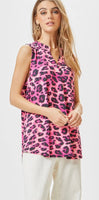 
              Lizzy Pink Leopard Tank Top
            