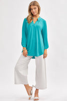 
              Lizzy Emerald Tunic Top
            