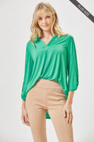 
              Lizzy Emerald Tunic Top
            