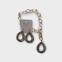 
              Black Diamond Crystal Earrings or Necklace
            