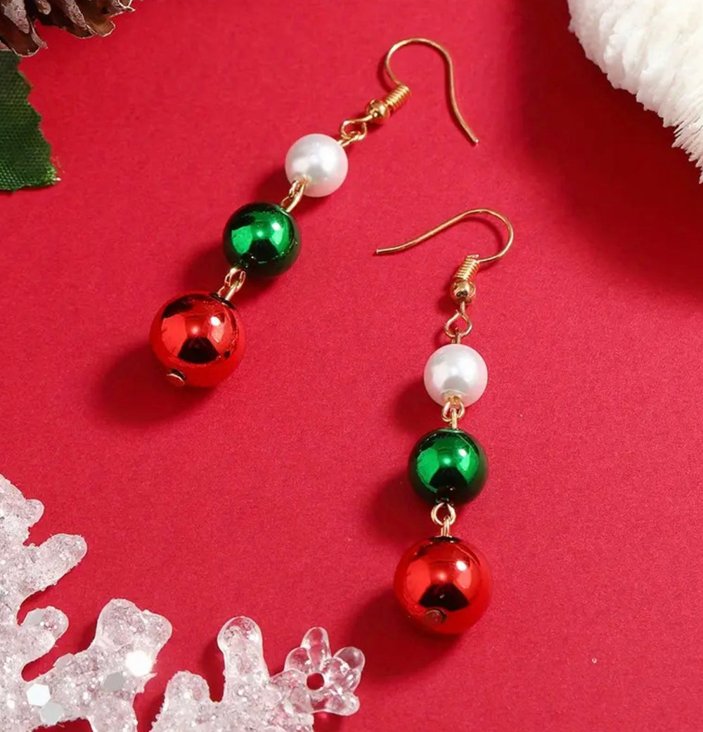 Christmas Beaded Earrings