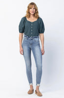 
              Judy Blue Mid Rise Skinny
            