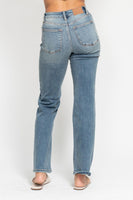 
              Judy Blue High Waist Dad Straight Jeans
            