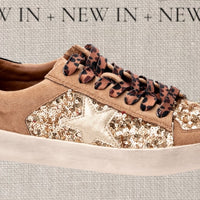 Corky’s Another Round Gold Sequin Sneakers