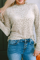 
              Leopard Frill Shiny Top
            