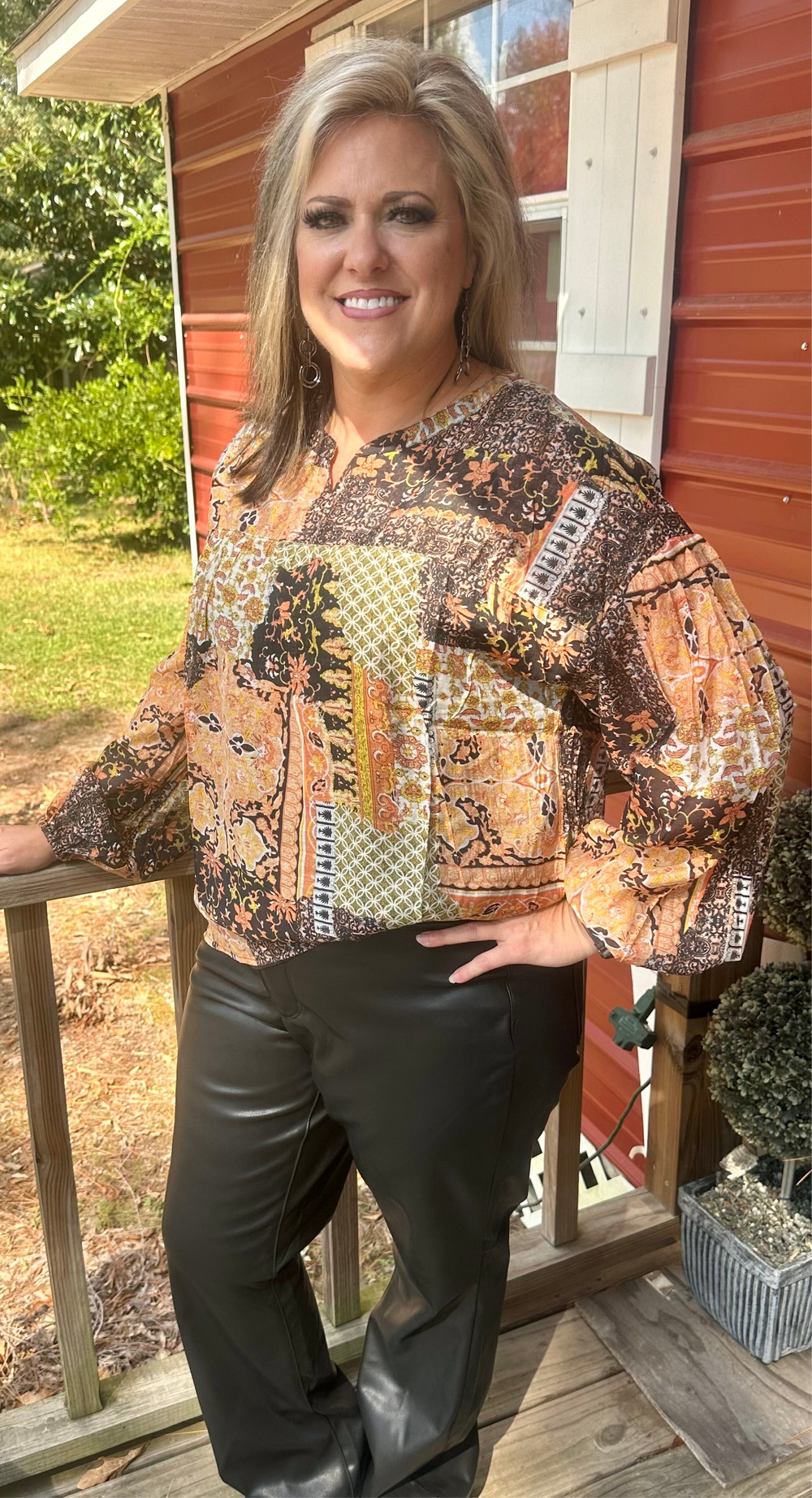 Mix and Match Bubble Sleeve Top