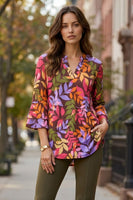 
              Lizzy Bell Sleeve Tunic Top-Chocolate
            