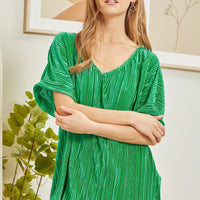 Let It Shine Dolman Sleeve Top-Emerald