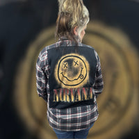 Retro Nirvana Flannel Overlay-Medium
