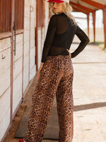 
              Range and Roar Leopard Print Pants - Women's Animal Print Bottoms
            
