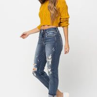 Judy Blue Cuffed Destroy Boyfriend Jeans