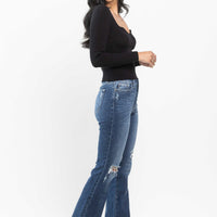 Judy Blue Hand Sand and Destroy Bootcut Jeans