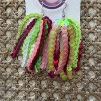 Sequin Tassel Earrings-Holiday Mix