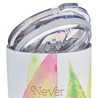 
              Never Give Up Stainless Steel Travel Mug
            