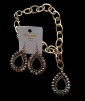 
              Black Diamond Crystal Earrings or Necklace
            