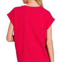 Folded Short Sleeve Tee, all sizes