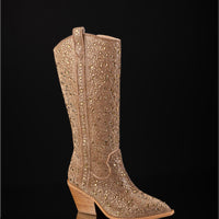 Corky’s Glitzy Gold Rhinestone Boots