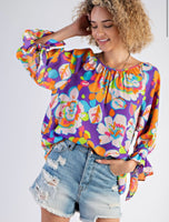 
              $22! FLORAL MIRABELLE SATIN BLOUSE
            