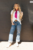 
              Essential Ivory Ribbed Top
            