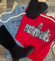 
              Sequin Razorbacks Tee
            