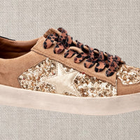 Corky’s Another Round Gold Sequin Sneakers