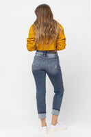 
              Judy Blue Cuffed Destroy Boyfriend Jeans
            