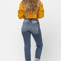 Judy Blue Cuffed Destroy Boyfriend Jeans