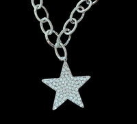 
              Rhinestone Star Necklace Set
            