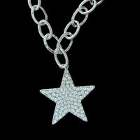Rhinestone Star Necklace Set