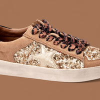 Corky’s Another Round Gold Sequin Sneakers