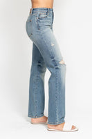 
              Judy Blue High Waist Dad Straight Jeans
            