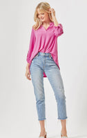 
              Lizzy Magenta Tunic Top
            