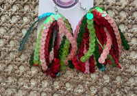 
              Sequin Tassel Earrings-Christmas Mix
            