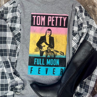 Retro Tom Petty Oversized Flannel Overlay-Large