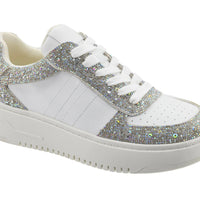 Corky’s Pregame Clear Rhinestone Sneakers