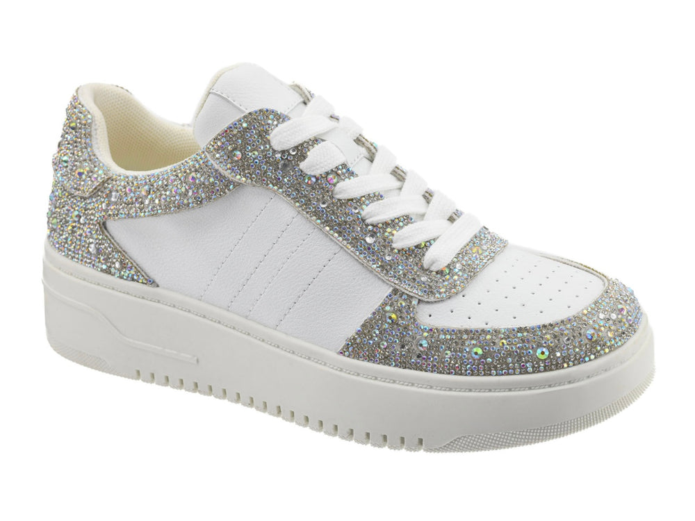 Corky’s Pregame Clear Rhinestone Sneakers