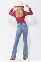 
              JUDY BLUE HIGH WAIST DOUBLE BUTTON BOOTCUT
            