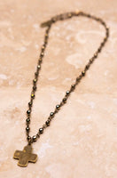 
              Joan Cross Necklace in Bronze
            
