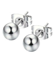 
              Essential Ball Stud Earrings-Silver
            