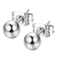 Essential Ball Stud Earrings-Silver